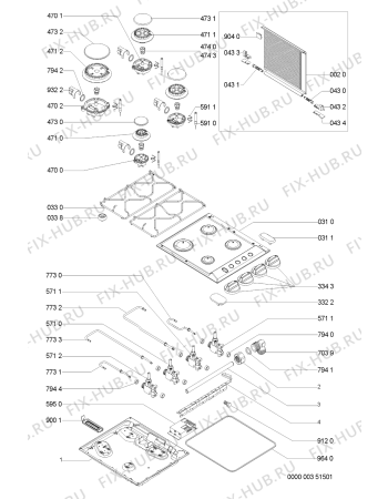 Схема №1 AKL700/JA с изображением Железный лист для духового шкафа Whirlpool 481245818967