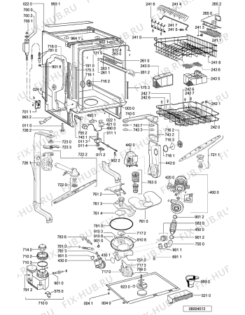 Схема №1 GSIP 6998 IN с изображением Обшивка для электропосудомоечной машины Whirlpool 481245372727