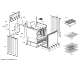 Схема №2 HES252U с изображением Монтажный набор для плиты (духовки) Bosch 00491563