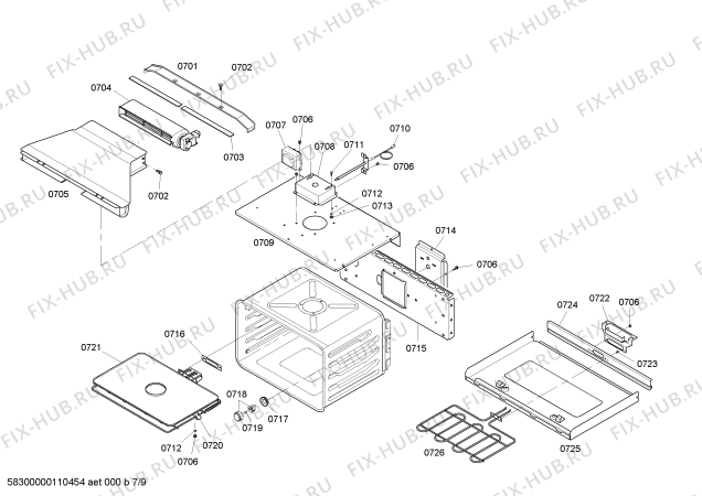 Схема №3 HBN756AUC с изображением Упаковка для холодильной камеры Bosch 00243245