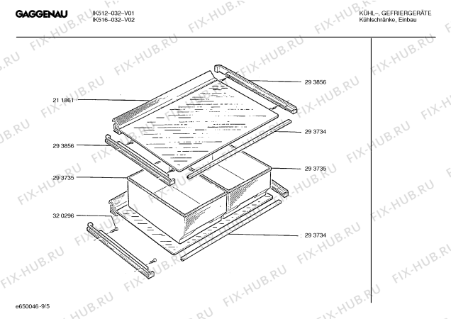 Схема №3 IK544023 с изображением Ремкомплект для холодильной камеры Bosch 00260276