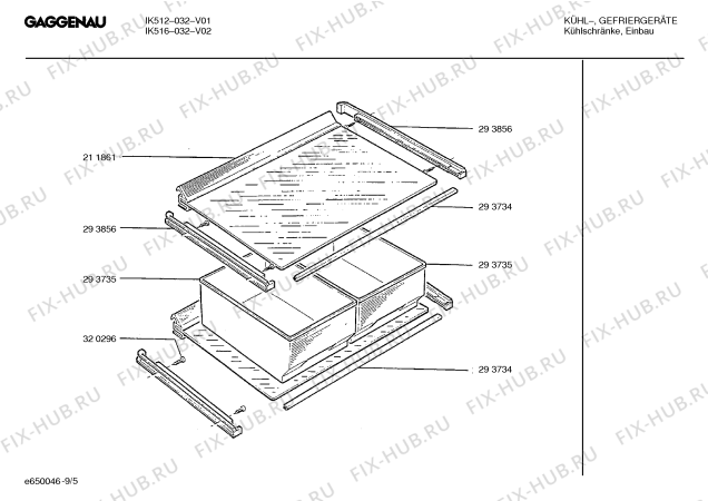 Взрыв-схема холодильника Gaggenau IK512132 - Схема узла 06