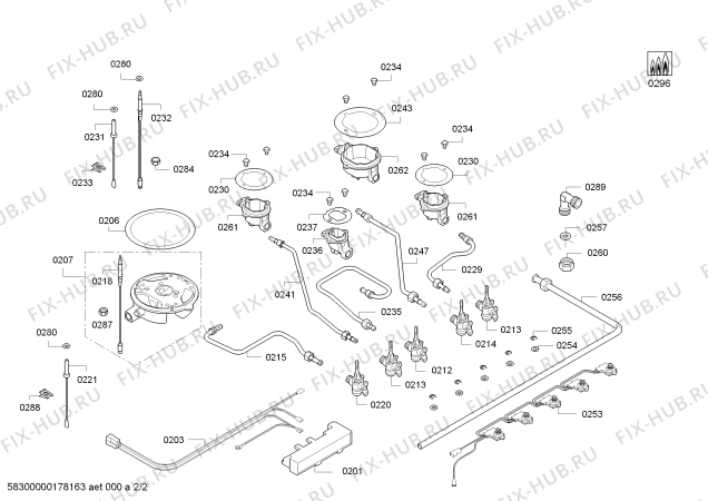 Взрыв-схема плиты (духовки) Bosch PPS816B1TI 4G+1W BO T75F TIGER - Схема узла 02