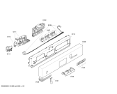 Схема №2 S49T55W1EU с изображением Передняя панель для электропосудомоечной машины Bosch 00447480