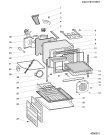 Схема №1 K6G76SAU (F033159) с изображением Панель для плиты (духовки) Indesit C00112288