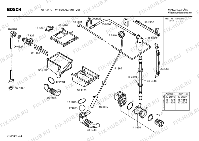 Взрыв-схема стиральной машины Bosch WFH2470CH BOSCH WFH 2470 - Схема узла 04