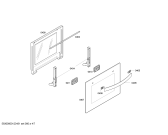Схема №1 3CVB463B с изображением Внутренняя дверь для плиты (духовки) Bosch 00476887