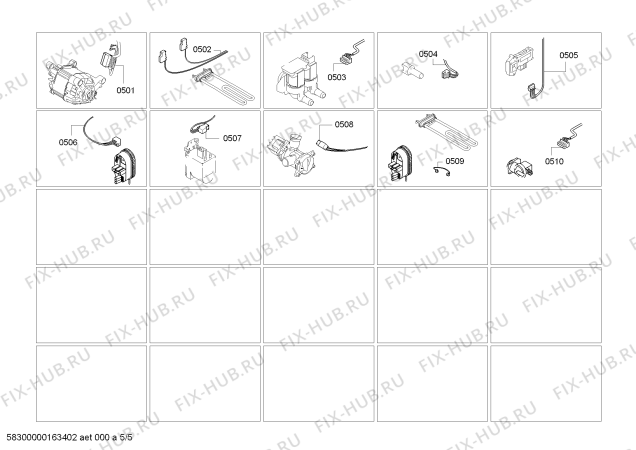 Схема №1 WAB16010TR Classixx 5 с изображением Кабель для стиральной машины Bosch 00626062