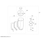 Схема №1 MUM6N16R1 universal plus с изображением Стакан для кухонного измельчителя Bosch 00645861