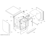 Схема №1 SMS53M82EU, SuperSilence с изображением Передняя панель для электропосудомоечной машины Bosch 11004487