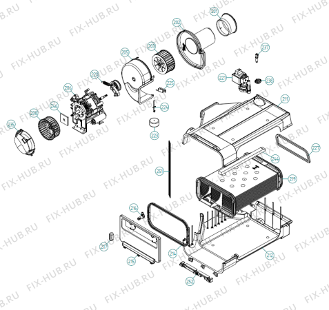 Взрыв-схема стиральной машины Asko T753C RU   -White (339437, TD60.1) - Схема узла 02