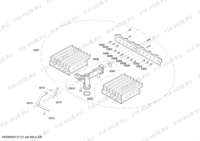 Схема №2 SFB500D с изображением Панель для электроводонагревателя Bosch 00642367