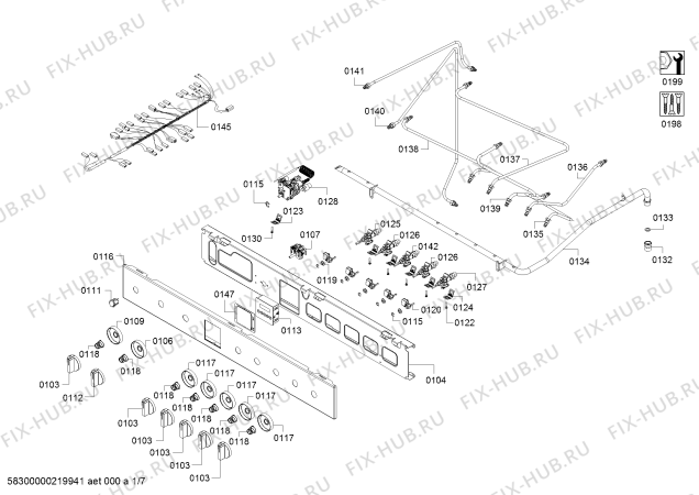 Схема №3 HGI1A8R50I Bosch с изображением Кольцо для электропечи Bosch 10008138