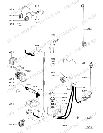 Схема №2 ADG 940 с изображением Панель для электропосудомоечной машины Whirlpool 481990500502