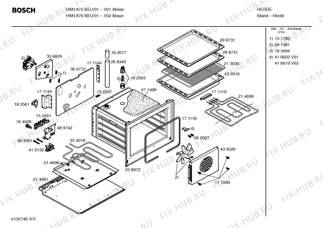 Схема №1 HSN860KEU с изображением Ручка выбора температуры для плиты (духовки) Bosch 00416638
