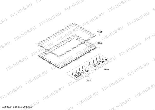 Схема №1 CG492111 с изображением Решетка для плиты (духовки) Bosch 00668311