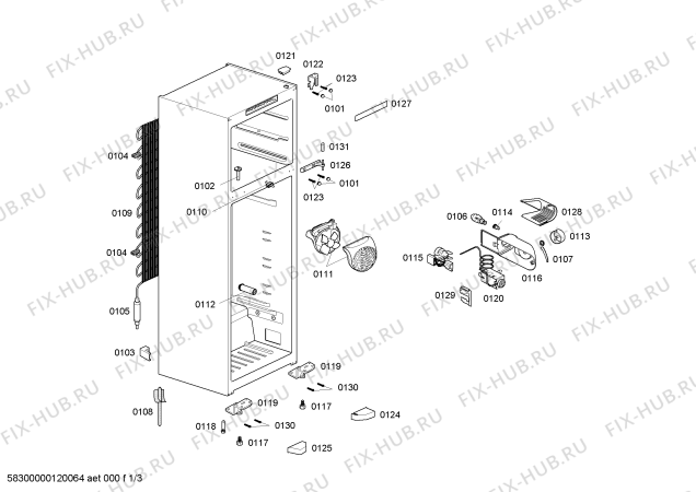 Схема №1 KDV49P00BR KDV49P 127V.BRANCO с изображением Выдвижной ящик для холодильника Bosch 00649208
