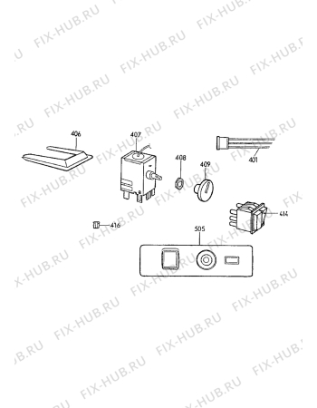 Взрыв-схема холодильника Marijnen CM2031SF - Схема узла Electrical equipment