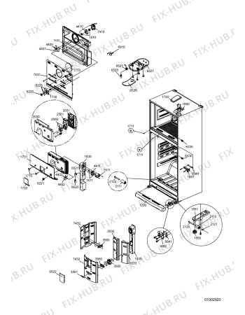 Схема №2 WSR 16 с изображением Панель управления для холодильной камеры Whirlpool 482000002213