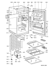 Схема №1 KVE 1630/B/1-LH с изображением Дверь для холодильной камеры Whirlpool 481244069222