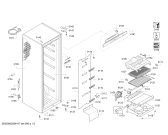 Схема №1 GSD36PI20 с изображением Дверь морозильной камеры для холодильной камеры Bosch 00716907