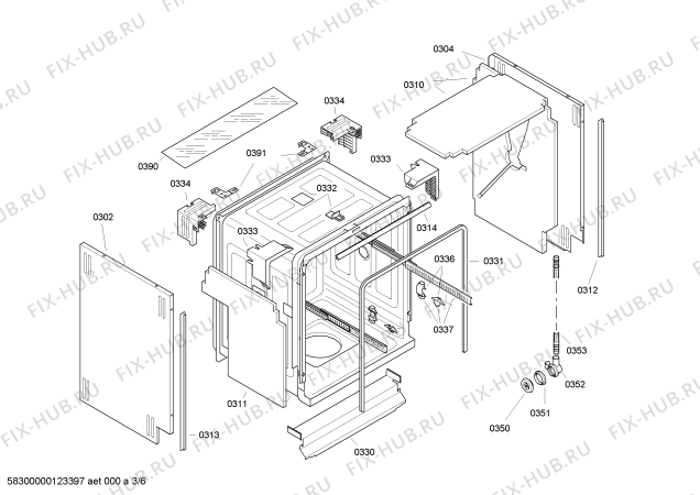 Схема №2 DF291760 с изображением Планка для электропосудомоечной машины Bosch 00449852