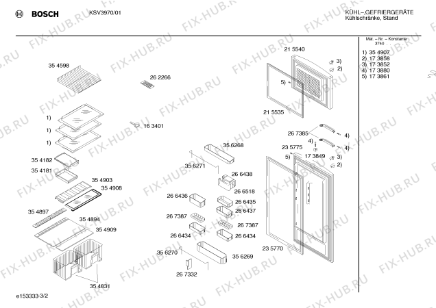 Взрыв-схема холодильника Bosch KSV3970 - Схема узла 02