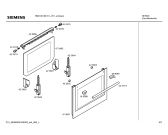 Схема №1 HB210610E с изображением Передняя часть корпуса для духового шкафа Siemens 00442832