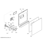 Схема №1 SGSEUE2 GS 710 с изображением Передняя панель для электропосудомоечной машины Bosch 00444635