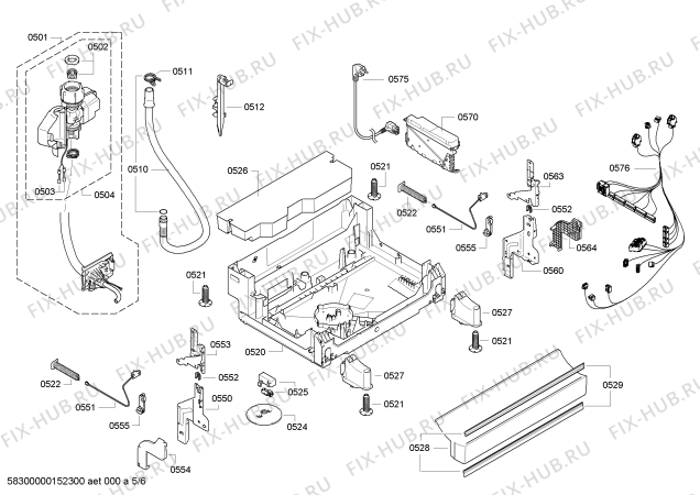 Схема №2 3VS702BA с изображением Передняя панель для посудомойки Bosch 00702399