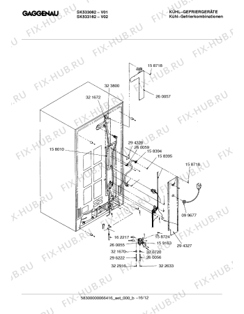 Схема №2 SK534163 с изображением Стартовый узел для холодильника Bosch 00169998