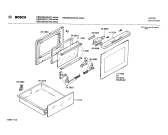 Схема №1 0750031127 HES532G с изображением Панель для электропечи Bosch 00117498