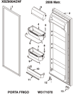 Схема №4 XBZ800AENF (F045537) с изображением Ящичек для холодильника Indesit C00195334