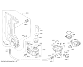 Схема №2 JS04VN94 с изображением Передняя панель для электропосудомоечной машины Bosch 00742875