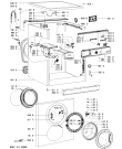 Схема №1 AWO 5100 с изображением Блок управления для стиральной машины Whirlpool 481221470744