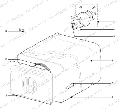 Взрыв-схема плиты (духовки) Unknown ZCE7200W - Схема узла Oven