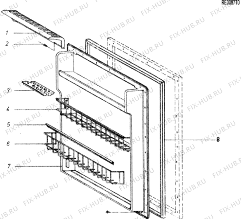 Взрыв-схема холодильника Indesit FR150DKP (F011662) - Схема узла