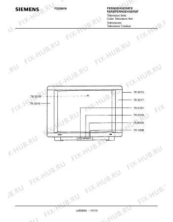 Схема №2 FS256V6 с изображением Инструкция по эксплуатации для телевизора Siemens 00531104