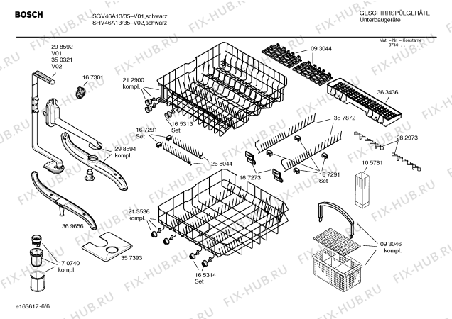 Взрыв-схема посудомоечной машины Bosch SHV46A13 - Схема узла 06