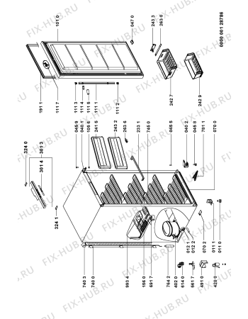 Схема №1 AFG 8060/IX с изображением Дверка для холодильника Whirlpool 481241619521