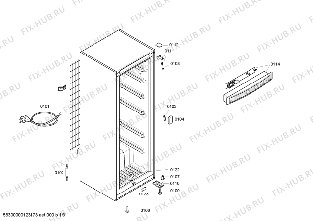 Схема №1 GSV30V31FF с изображением Компрессор для холодильника Bosch 00145005