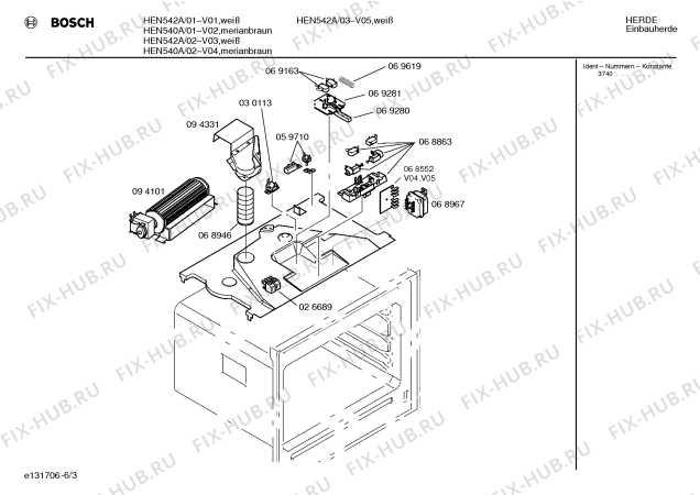 Схема №1 HB79060 с изображением Переключатель для плиты (духовки) Siemens 00069269