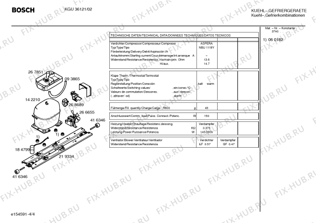 Схема №2 KGU36121 с изображением Дверь для холодильника Bosch 00239105