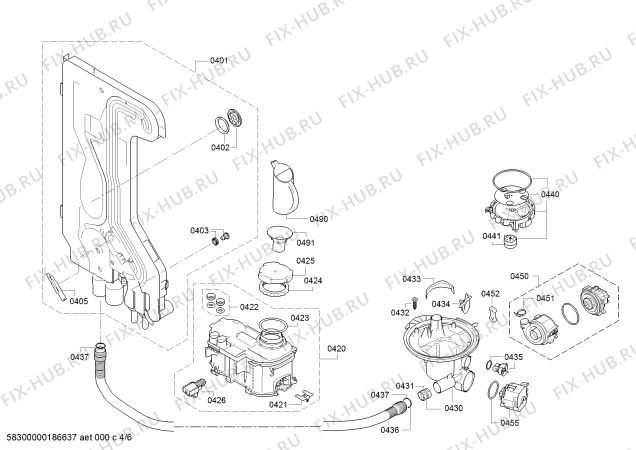 Схема №1 JS03IN53 с изображением Панель управления для посудомоечной машины Bosch 11005204