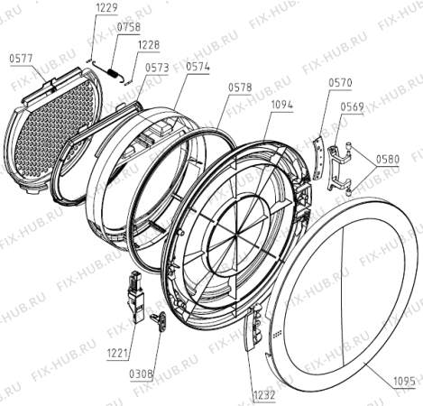 Схема №1 WT8212S (544297, SP10/331) с изображением Порошкоприемник (дозатор) для стиралки Gorenje 545469