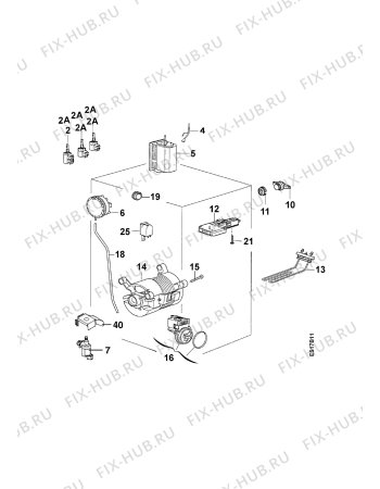 Взрыв-схема стиральной машины Zanussi TL604 - Схема узла Electrical equipment 268