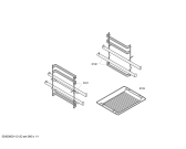 Схема №1 HZ368205 с изображением Направляющая для духового шкафа Siemens 00475887