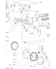 Схема №1 WAK 1400 EX/6 с изображением Ручка (крючок) люка для стиралки Whirlpool 481245217797