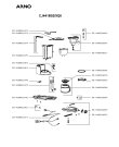 Схема №1 CJ4408B1/9Q0 с изображением Часть корпуса для кофеварки (кофемашины) Seb FS-9100016361