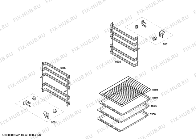 Схема №1 HP243521M с изображением Направляющая для плиты (духовки) Bosch 00614961